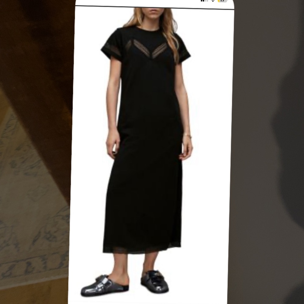 All Saints Black Maxi Dress